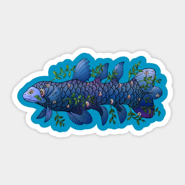 Coel the Coelacanth Sticker by Bubba C.